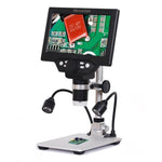 G1200D 7 inch Digital Microscope Electronic 12MP LCD Display Amplification Magnifier Tools, Plug-In Version