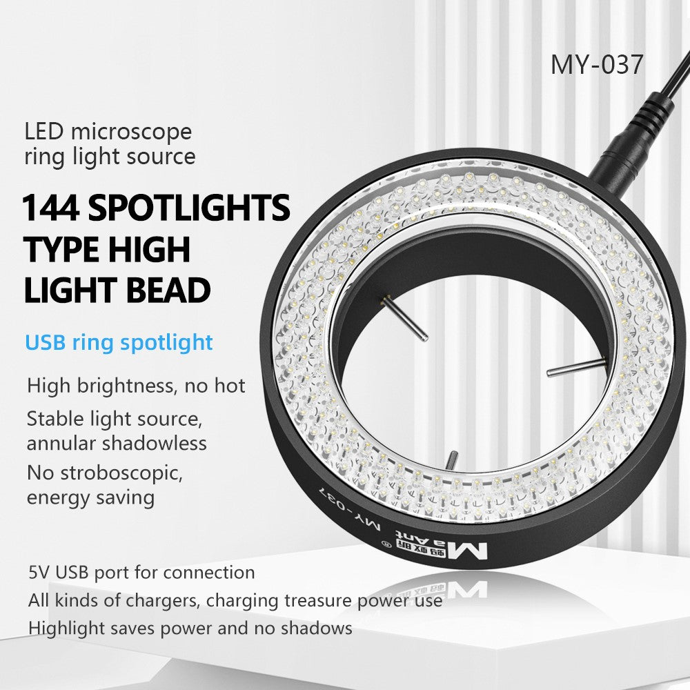 MAANT MY-037 LED Microscope Ring Light Illuminator for Various Microscope Models