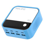 RELIFE Q2 120W GaN Charger 8 Port Desktop Charging Station Intelligent Charging Protection