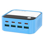 RELIFE Q2 120W GaN Charger 8 Port Desktop Charging Station Intelligent Charging Protection