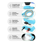 RELIFE RL-033M USB Microscope Light Source 144 LED Beads 10000 - 12000K Microscope Soldering Tool