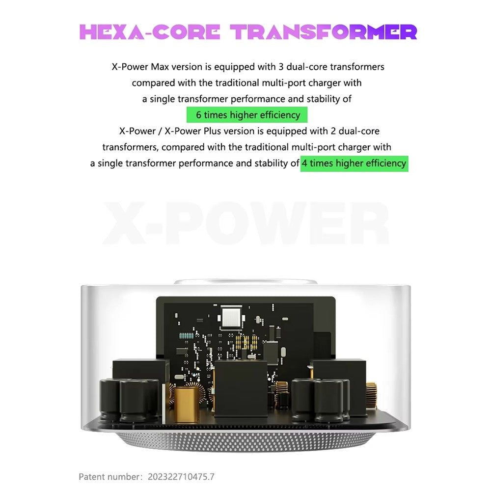 MECHANIC X-Power 150W USB Charging Station Wireless Charger 10-Port Digital Display Power Supply Device