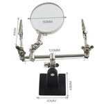 BEST BST-168Z Clip-On Magnifying Glass 3X Magnification Rotatable Lens Magnifiers