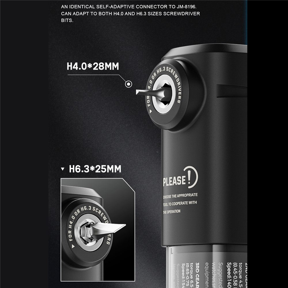 JAKEMY JM-Z25 Professional Corner Adapter For H4.0  /  H6.3 Screwdriver Bits Dual Size Compatible