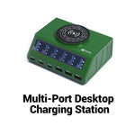 2UUL PC11 110W Multi-Port PD + QC Desktop Charging Station Wireless Pad LCD Display for Phones / Tablets / Laptops