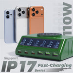 2UUL PC11 110W Multi-Port PD + QC Desktop Charging Station Wireless Pad LCD Display for Phones / Tablets / Laptops