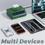 2UUL PC11 110W Multi-Port PD + QC Desktop Charging Station Wireless Pad LCD Display for Phones / Tablets / Laptops