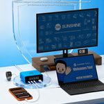 RELIFE Q8 165W GaN Oplader 5-port USB-C PD 140W Multi Device Hurtigopladningsstation til Laptop Telefon