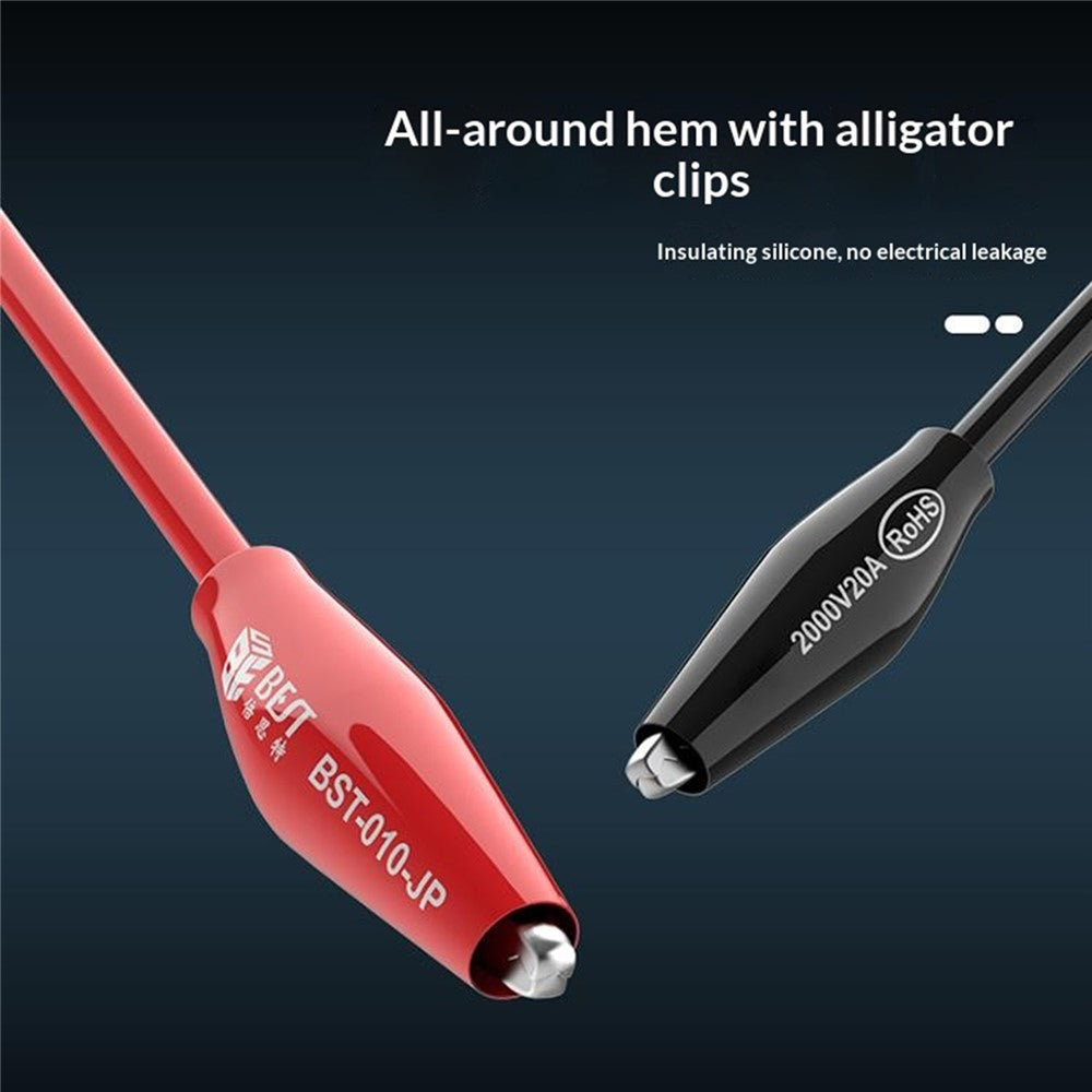 BEST BST-010-JP 41 inch Test Lead Cable Banana Plug Alligator Clips Tools for Electronics