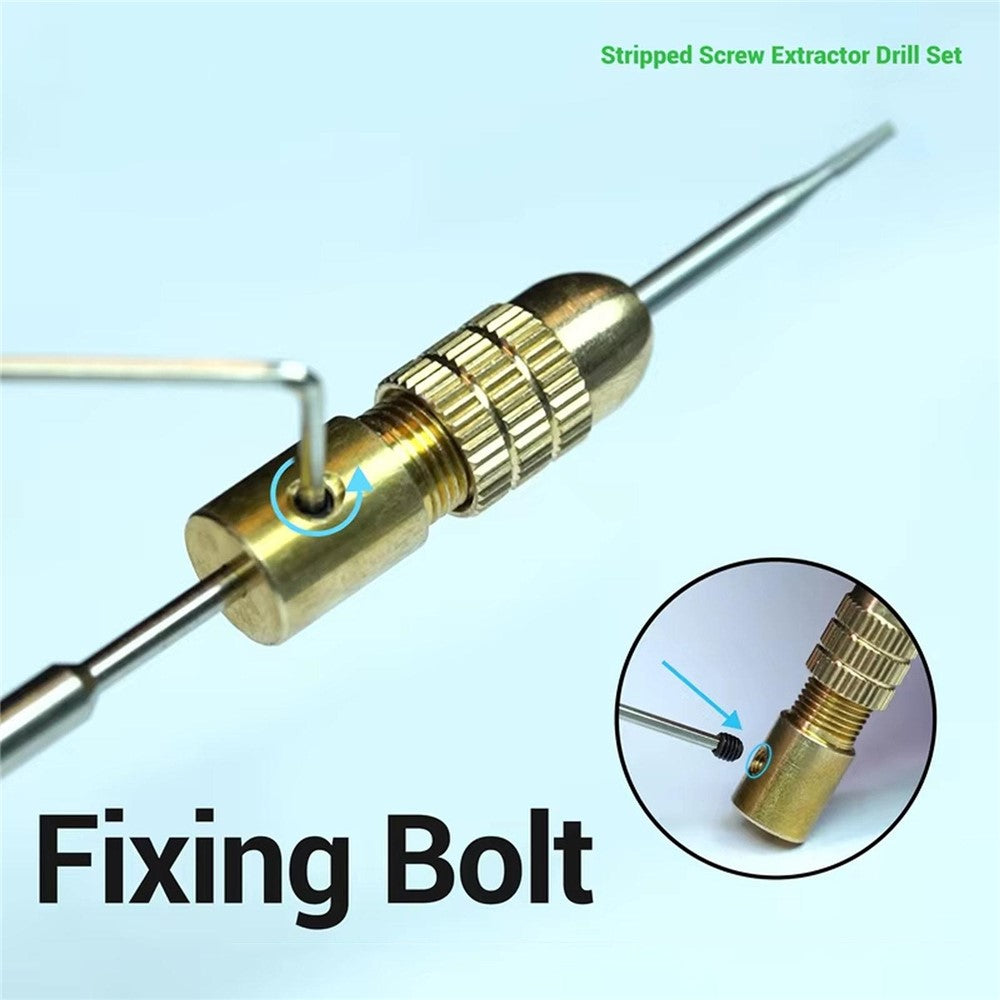 2UUL SD90 Stripped Screw Extractor Drill Set Carbide Tungsten Steel Bits for Phone Repair