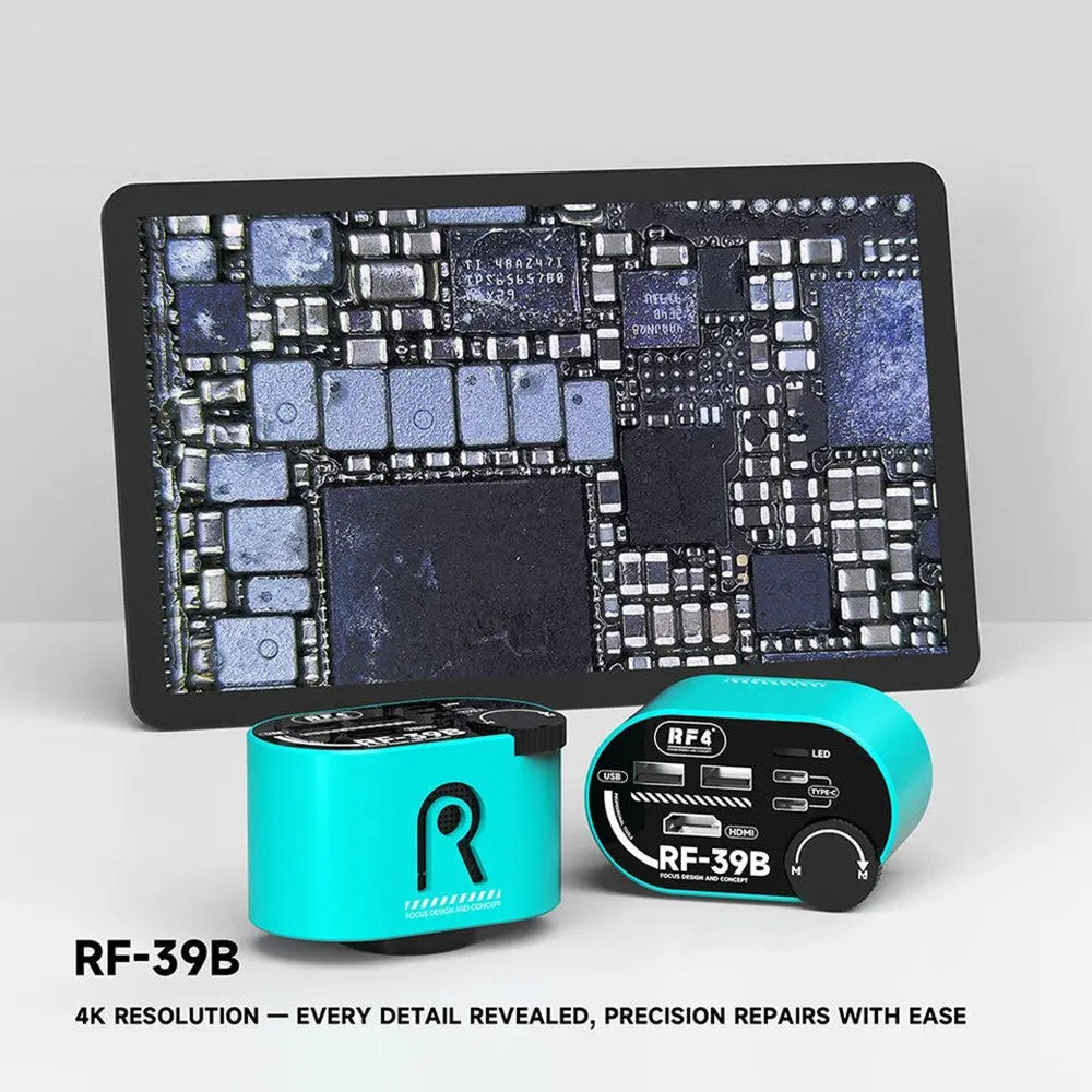 RF4 RF-39B 4K Microscope Camera CMOS Sensor HD Zoom Wheel for Electronics PCB Repair