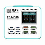 RF4 RF-MC08 LCD Screen 8-Port Charger with 4 USB-C + 4 USB-A Ports 100W Fast Charging Station for Laptop