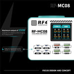 RF4 RF-MC08 LCD Screen 8-Port Charger with 4 USB-C + 4 USB-A Ports 100W Fast Charging Station for Laptop