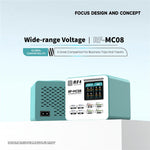 RF4 RF-MC08 LCD Screen 8-Port Charger with 4 USB-C + 4 USB-A Ports 100W Fast Charging Station for Laptop