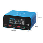 RELIFE Q6 70W 6-Port Smart Charger PD+QC 65W Type-C Fast Charging Tool