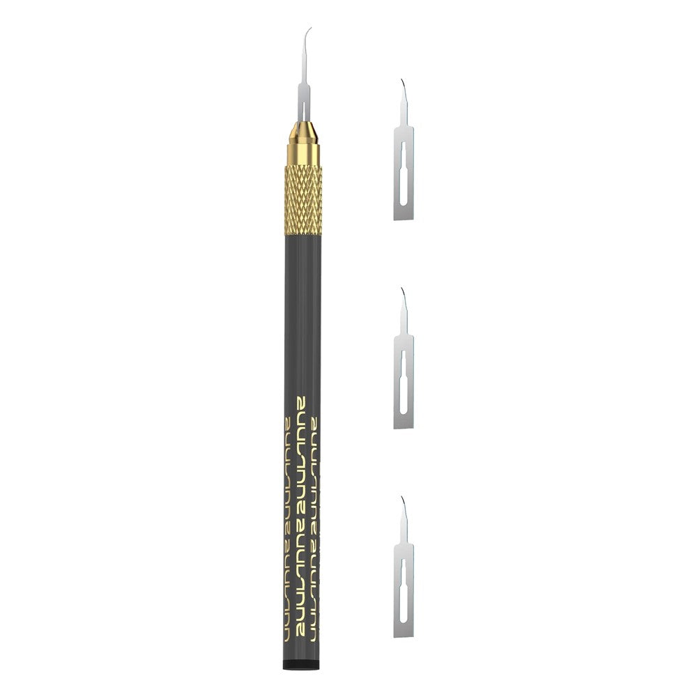 2UUL DA12 Hand Forged Glue Removal Pry Tool with 3 Blades for PCB Repair Underfill Clean