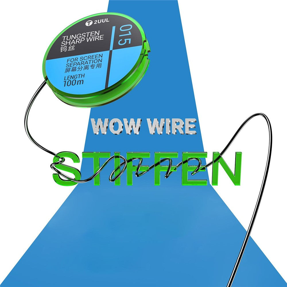 2UUL WS-015 0.015mm x 100m Tungsten Diamond Separation Wire for LCD OLED Screen Repair