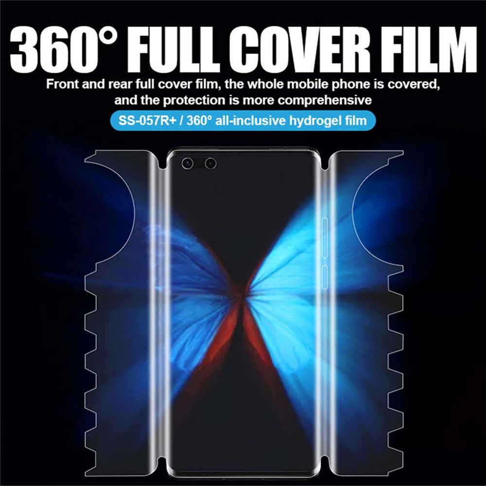 SUNSHINE SS-057R+ 25 st. heltäckande hydrogelfilm TPU självläkande HD transparent för filmskärmaskin