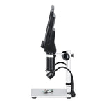 G1600 9 Inch LCD Industrial Electronic Microscope 1-1600x Adjustable Focus with LED Lights, Plug-in Version