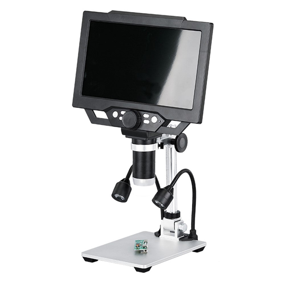 G1600 9 Inch LCD Industrial Electronic Microscope 1-1600x Adjustable Focus with LED Lights, Plug-in Version