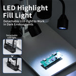 G1600 9 Inch LCD Industrial Electronic Microscope 1-1600x Adjustable Focus with LED Lights, Plug-in Version
