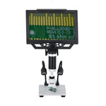 G1600 9 Inch LCD Industrial Electronic Microscope 1-1600x Adjustable Focus with LED Lights, Plug-in Version