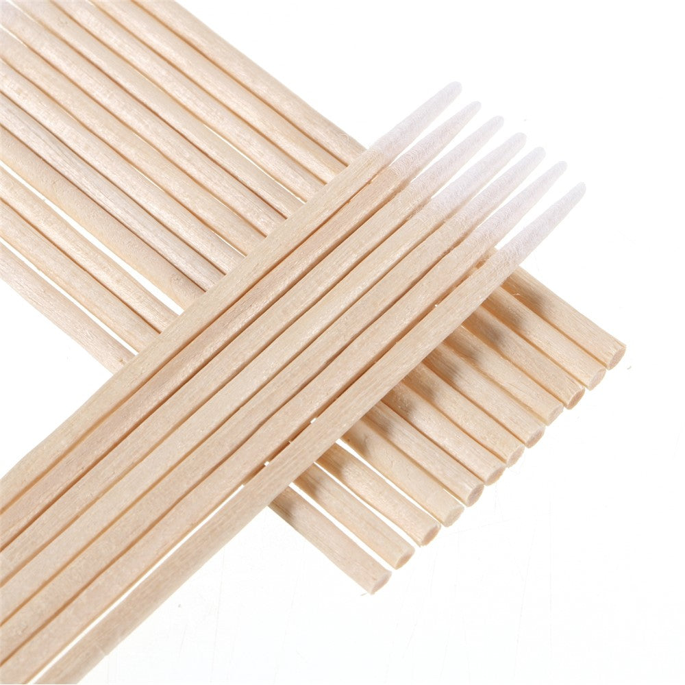 100Pcs BEST Mobile Phone Charge Port Earphone Jack Dust Removal Cleaning Tools Cotton Swab Sticks