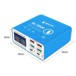 RELIFE RL-304N Smart Multiports USB Charger Station with LCD Display 6 Ports Fast Charging Station Hub
