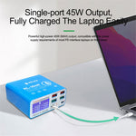 RELIFE RL-304N Smart Multiports USB Charger Station with LCD Display 6 Ports Fast Charging Station Hub