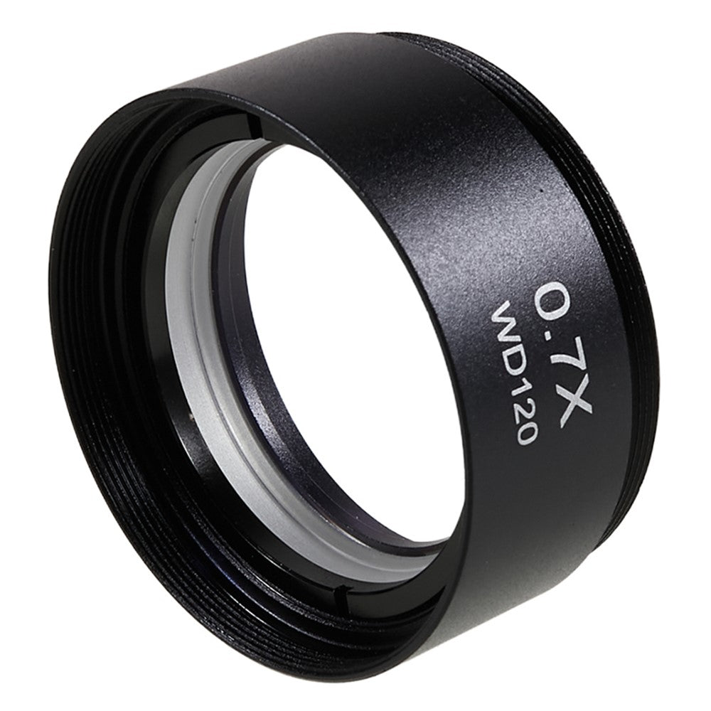 BEST 0.7X Auxiliary Objective Barlow Lens Glass + Plastic Microscopes Lens Accessory