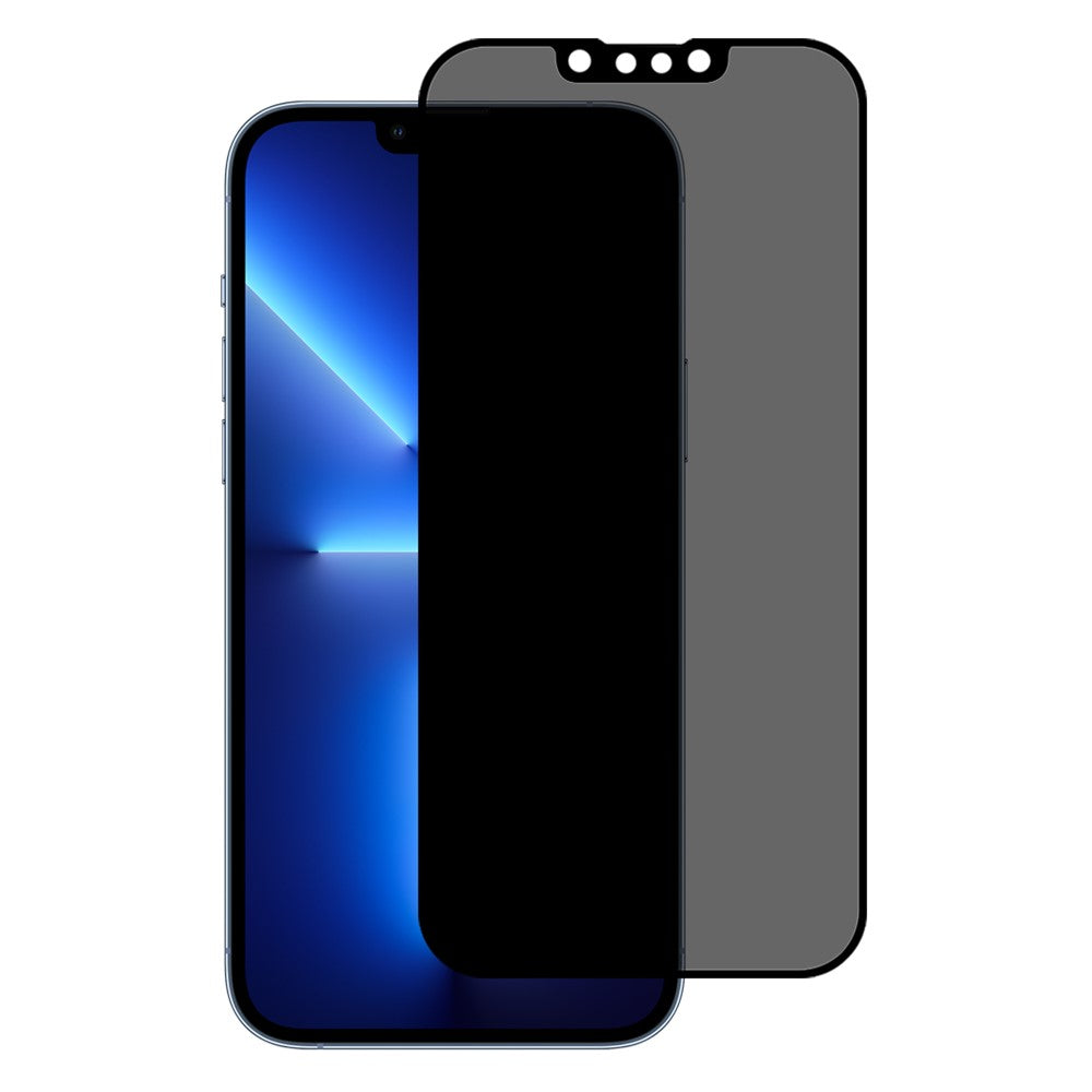 Fuld Dækning Fuld Lim 360 Graders Anti-Spion Anti-Kig Hærdet Glas Skærmbeskytter til iPhone 13 Pro Max / 14 Plus