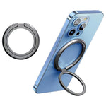 Magnetic Phone Back Ring Holder Kickstand Rotatable Alloy Finger Ring Grip Cellphone Stand