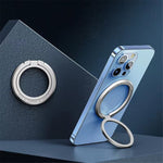 Magnetic Phone Back Ring Holder Kickstand Rotatable Alloy Finger Ring Grip Cellphone Stand