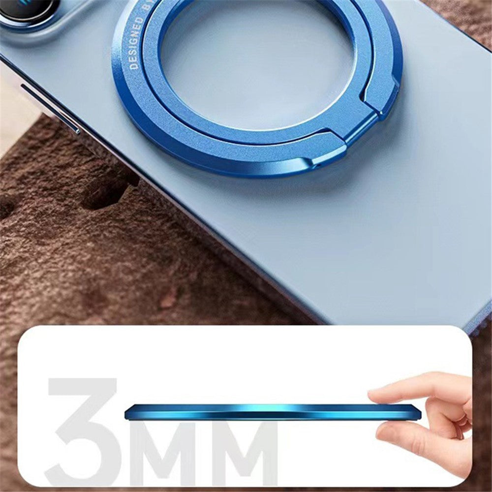 Magnetic Phone Back Ring Holder Kickstand Rotatable Alloy Finger Ring Grip Cellphone Stand