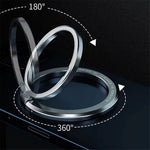 Magnetic Phone Back Ring Holder Kickstand Rotatable Alloy Finger Ring Grip Cellphone Stand