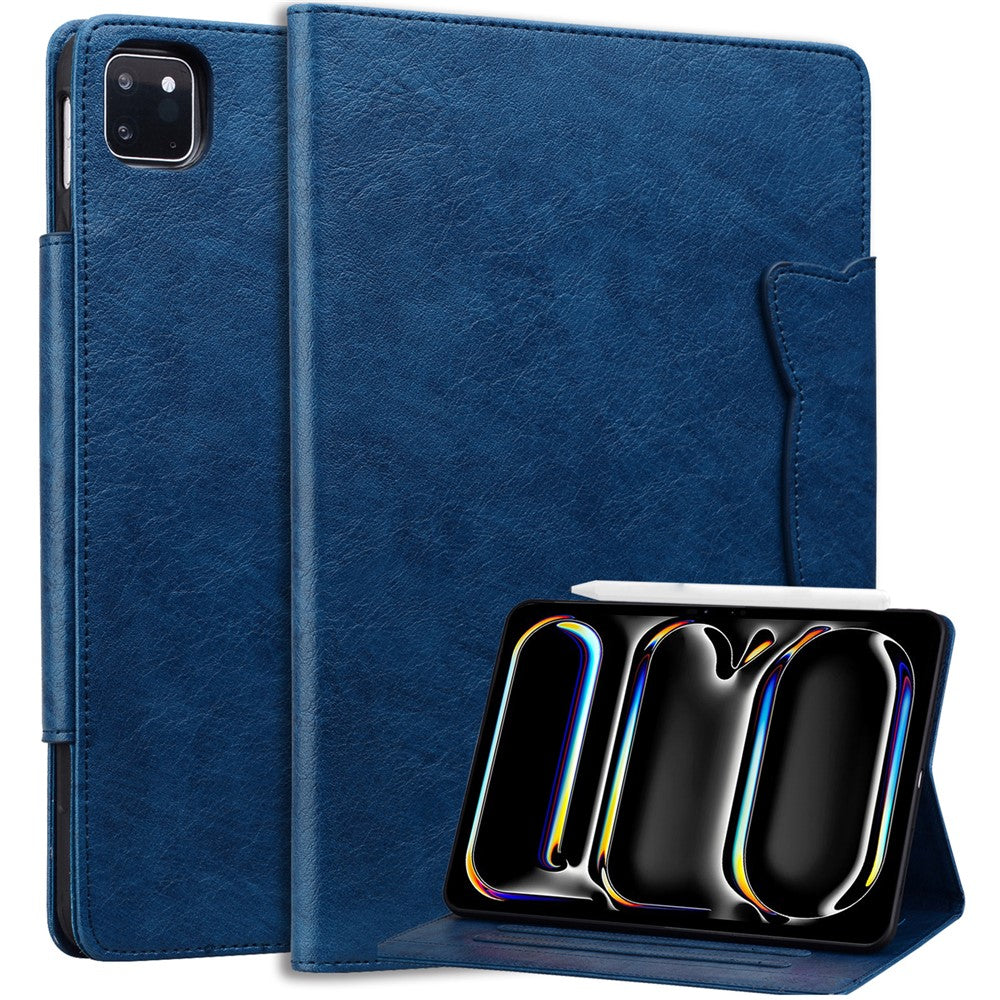 Til iPad Air 13 (2026) / (2025) / (2024) / Pro 12.9 (2018) / (2020) / (2021) / (2022) Etui med Kortlommer Business Læder Tablet Cover