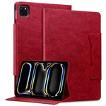 Til iPad Air 13 (2026) / (2025) / (2024) / Pro 12.9 (2018) / (2020) / (2021) / (2022) Etui med Kortlommer Business Læder Tablet Cover