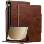 For Samsung Galaxy Tab S9+ / Tab S8+ / Tab S7+ T970 T976B Case Business PU Leather Tablet Cover with Stand Magnetic Clasp