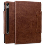 For Samsung Galaxy Tab S9+ / Tab S8+ / Tab S7+ T970 T976B Case Business PU Leather Tablet Cover with Stand Magnetic Clasp
