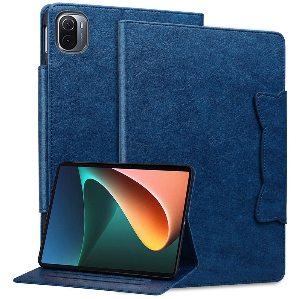 For Xiaomi Pad 5 / 5 Pro Case Card Holder PU Leather Tablet Cover with Stand