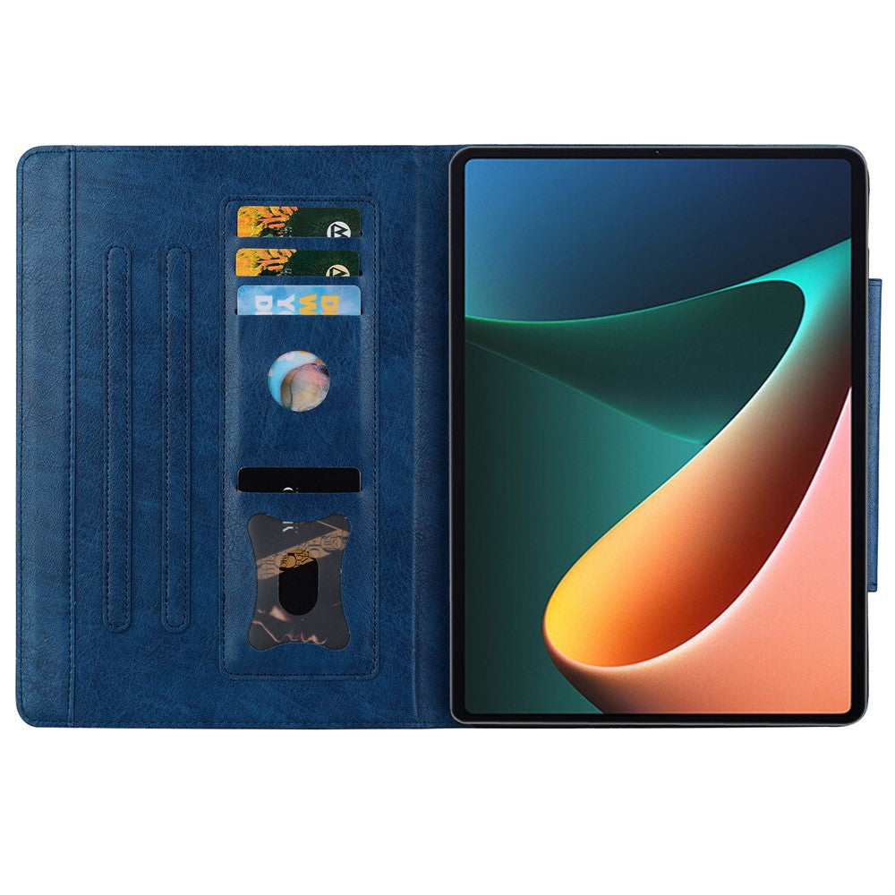 For Xiaomi Pad 5 / 5 Pro Case Card Holder PU Leather Tablet Cover with Stand