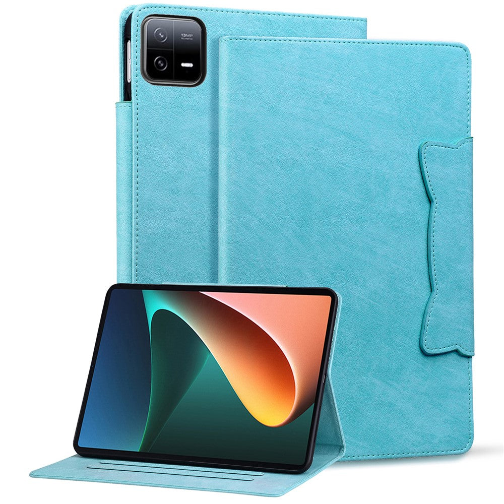 For Xiaomi Pad 6 / 6 Pro Stand Case PU Leather Tablet Cover with Card Holder