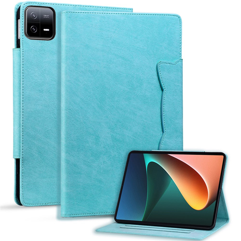 For Xiaomi Pad 6 / 6 Pro Stand Case PU Leather Tablet Cover with Card Holder