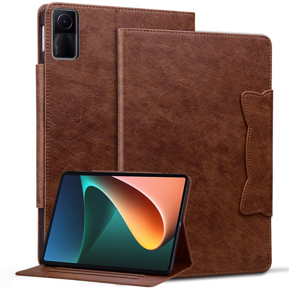 For Xiaomi Redmi Pad SE Card Slot Case PU Leather Tablet Cover with Stand
