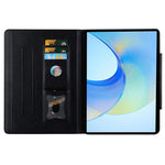 For Lenovo Tab P12 Shockproof Case Magnetic Clasp PU Leather Tablet Cover with Card Slots