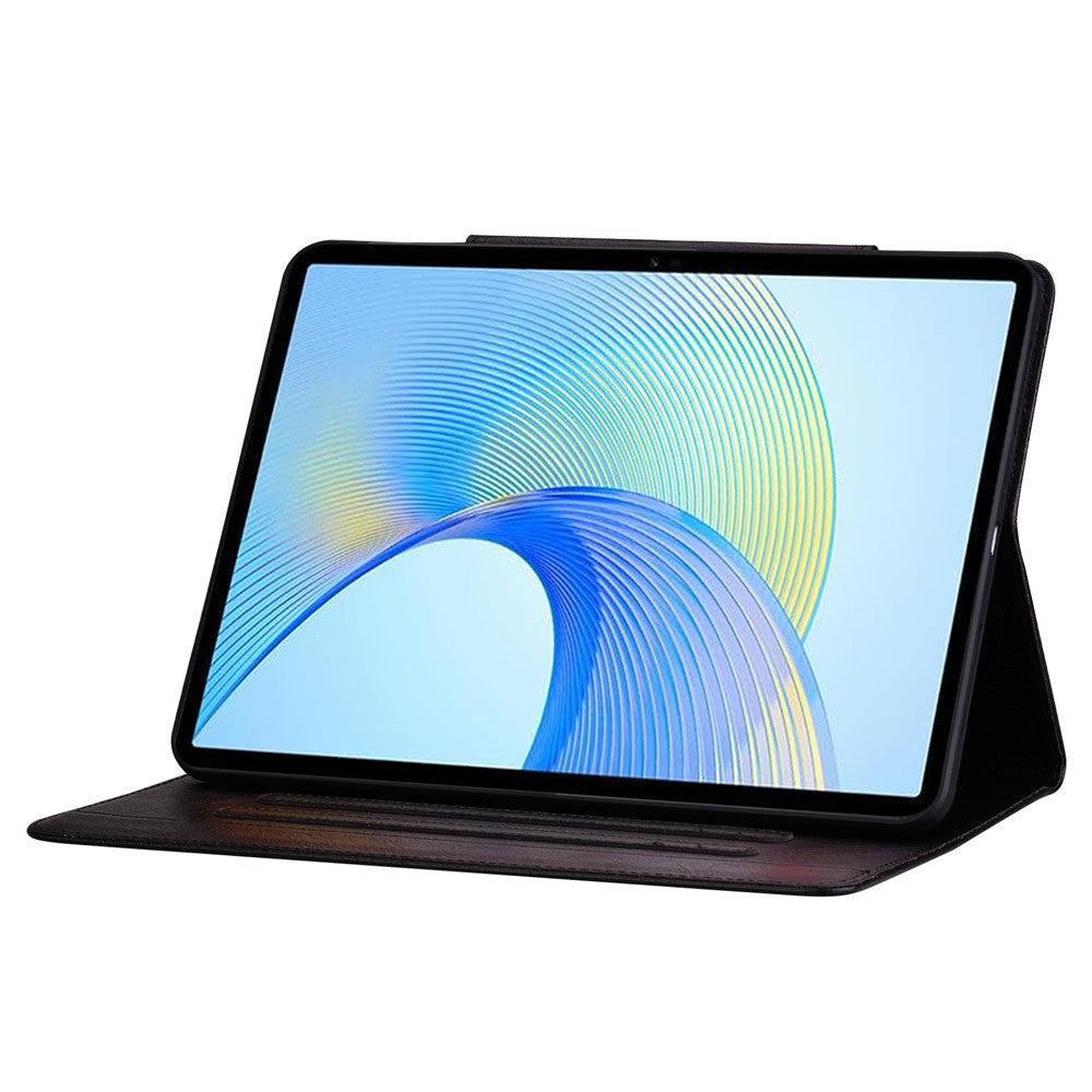 For Lenovo Tab P12 Shockproof Case Magnetic Clasp PU Leather Tablet Cover with Card Slots
