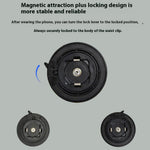 Phone Belt Clip with Round Adhesive Patch, Universal Sport Cell Phone Belt Holder