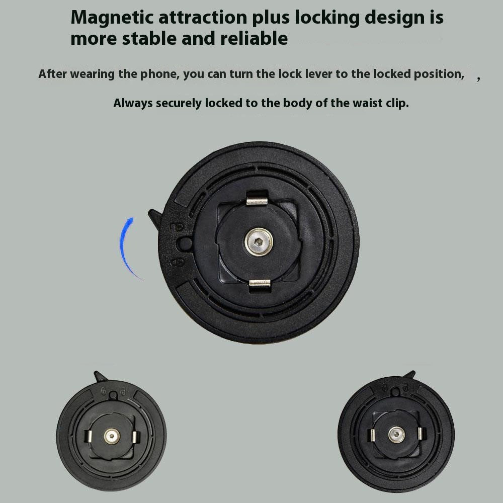Phone Belt Clip with Round Adhesive Patch, Universal Sport Cell Phone Belt Holder