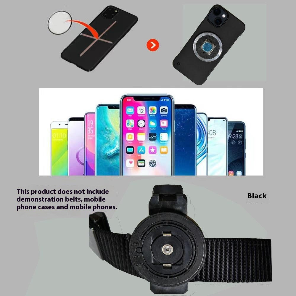 Phone Belt Clip with Round Adhesive Patch, Universal Sport Cell Phone Belt Holder