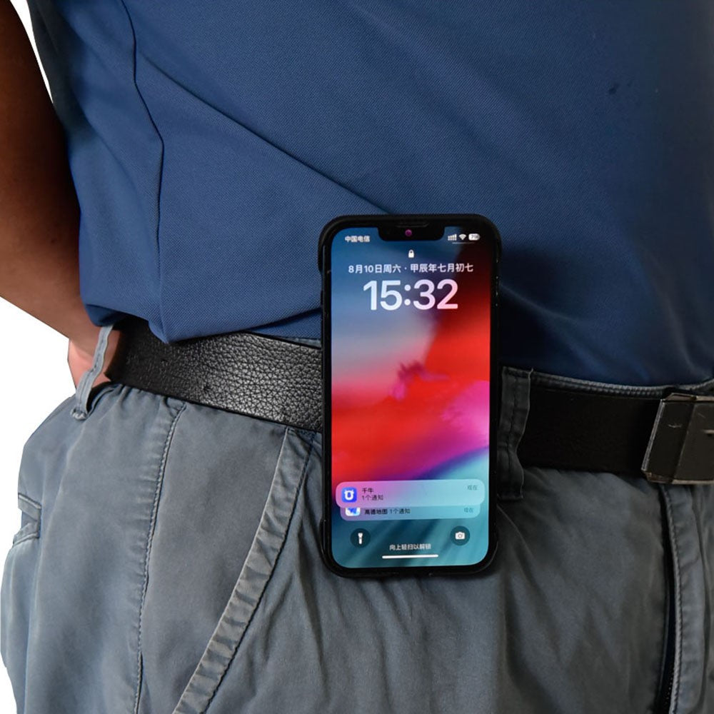 Phone Belt Clip with Round Adhesive Patch, Universal Sport Cell Phone Belt Holder